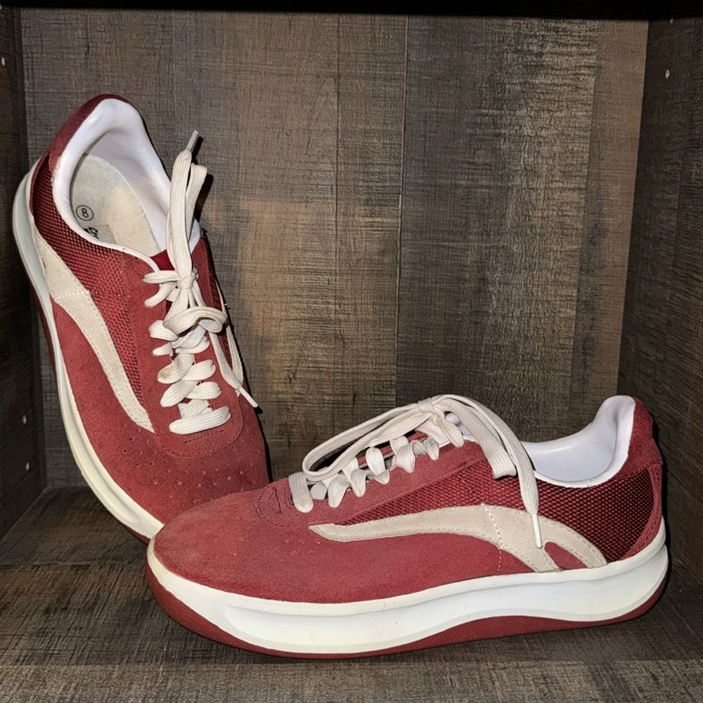 CROSS TREKKER leather Collection Sneakers- size 8 - Picture 2 of 11